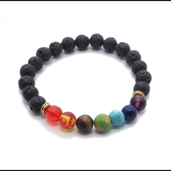 7 Stone Chakra Bracelet - Picture 1 of 3